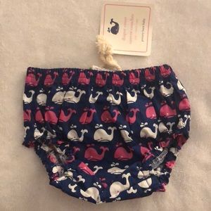 Pottery Barn Baby Diaper Cover NWT whales